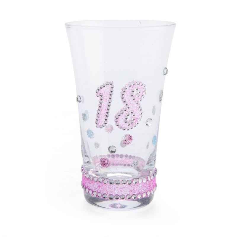 18th Birthday Sparkle Shot Glass