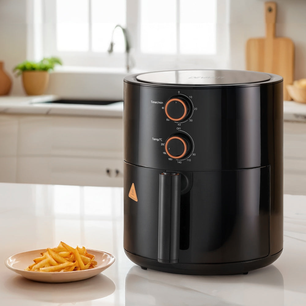 Devanti 4L Air Fryer Knob Control 1500W - ShopFrenzy