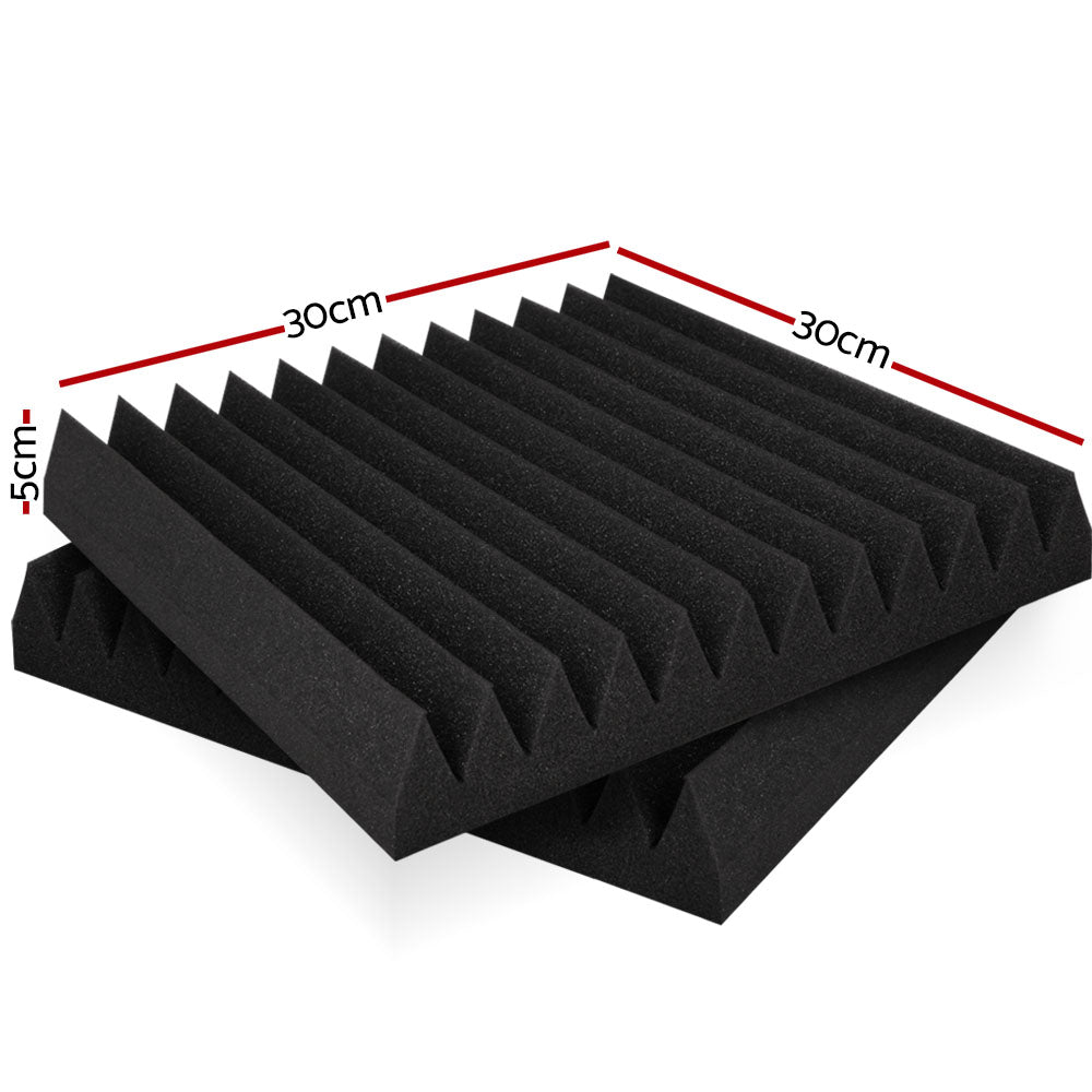 Alpha Acoustic Foam 20pcs 30x30x5cm Sound Absorption Proofing Panel Studio Wedge - ShopFrenzy