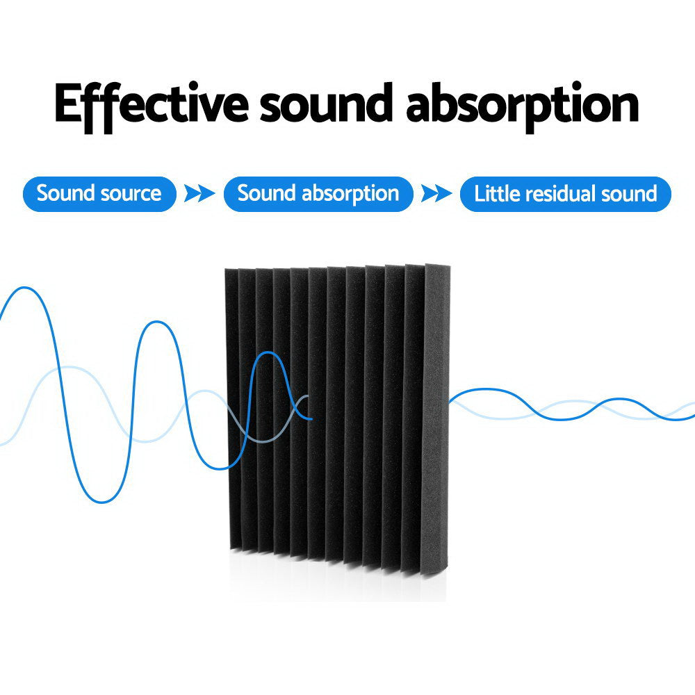 Alpha Acoustic Foam 20pcs 30x30x5cm Sound Absorption Proofing Panel Studio Wedge - ShopFrenzy