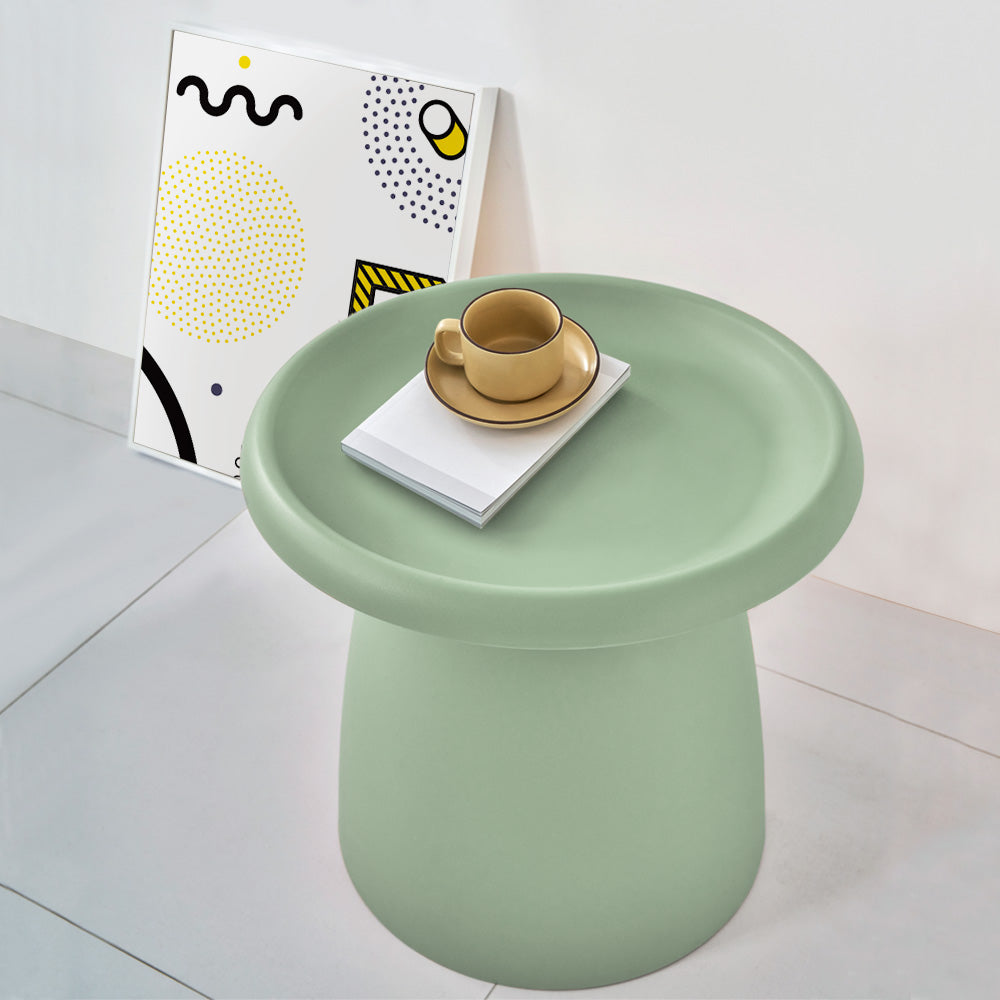 Artiss Coffee Table Round 52CM Plastic Green - ShopFrenzy
