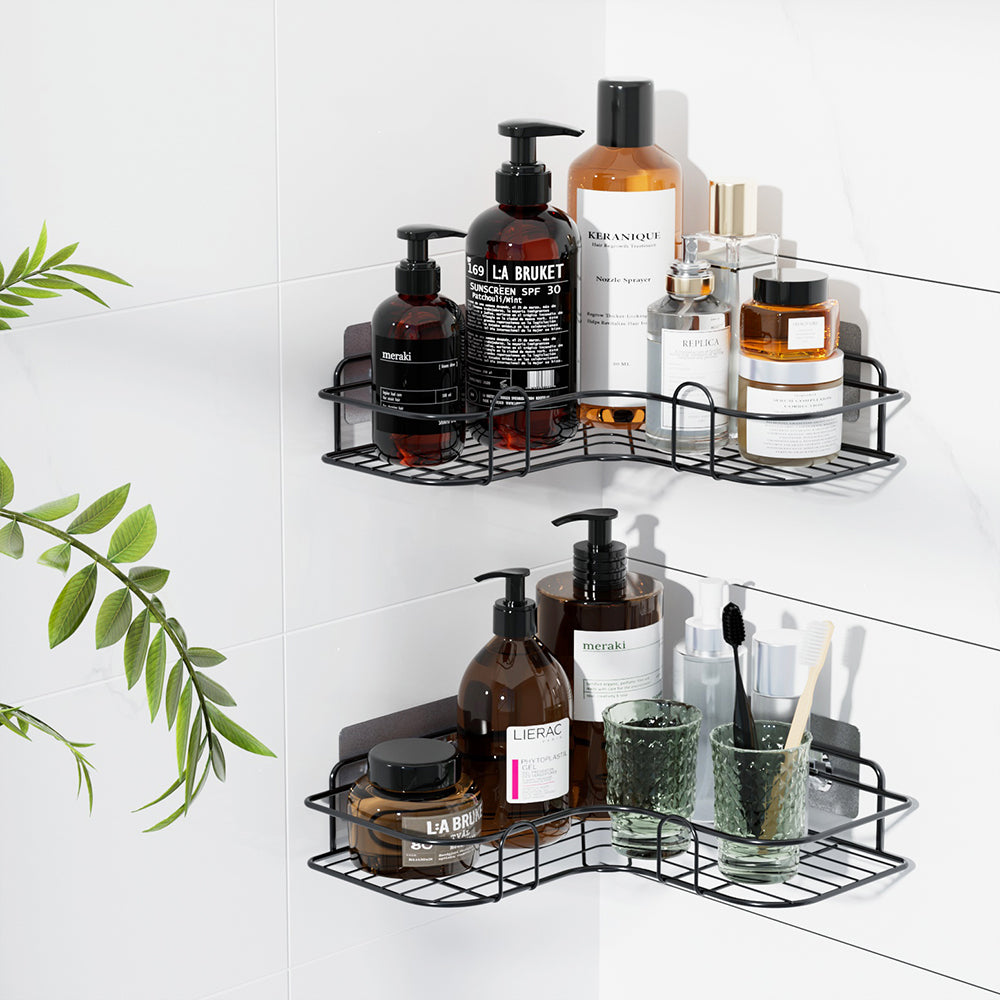 Cefito 2 Packs Bathroom Shelf Corner Storage Rack - ShopFrenzy
