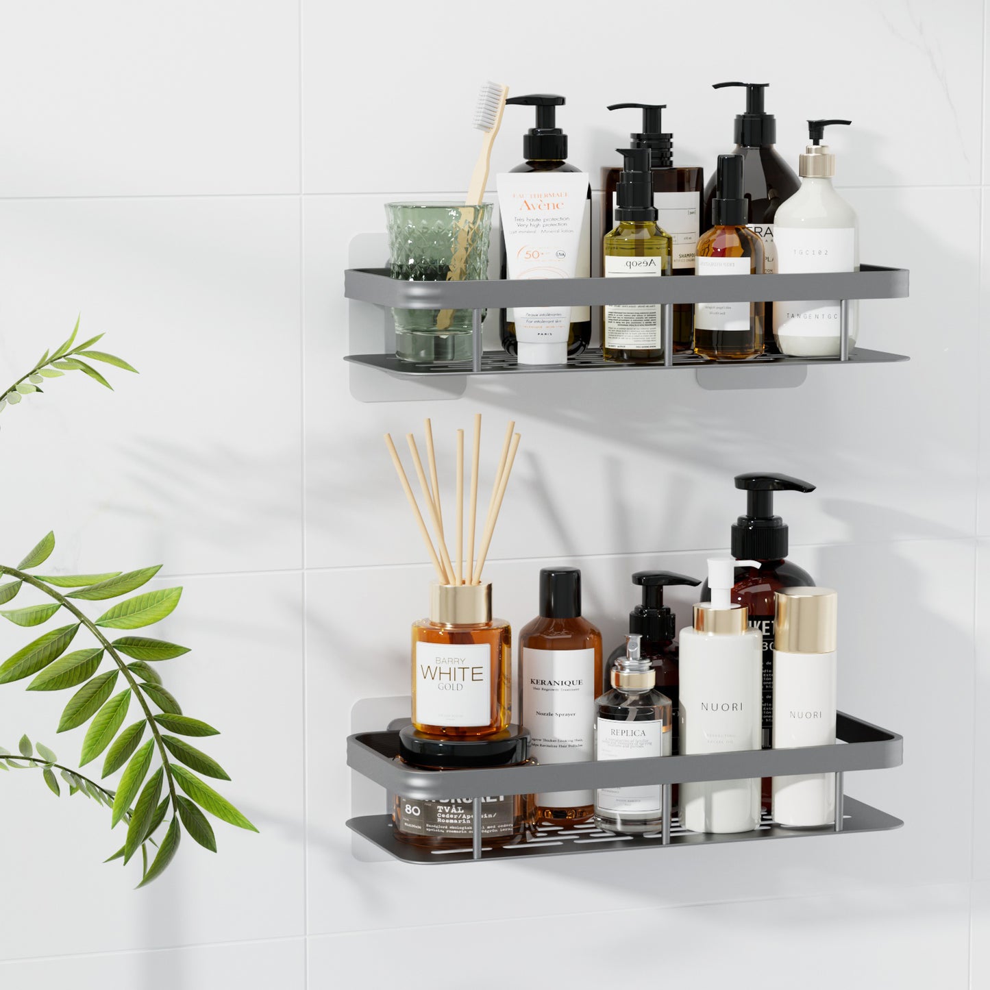 Cefito 2 Packs Bathroom Shelf Storage Rack - ShopFrenzy