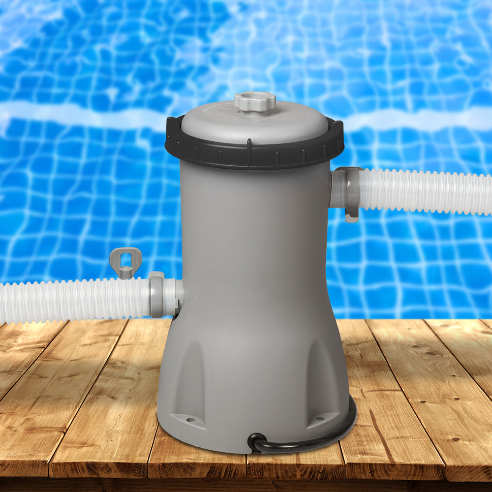 Bestway Pool Pump Cartridge Filter 530GPH 2006L/H Flowclear? Filters Cleaner - ShopFrenzy