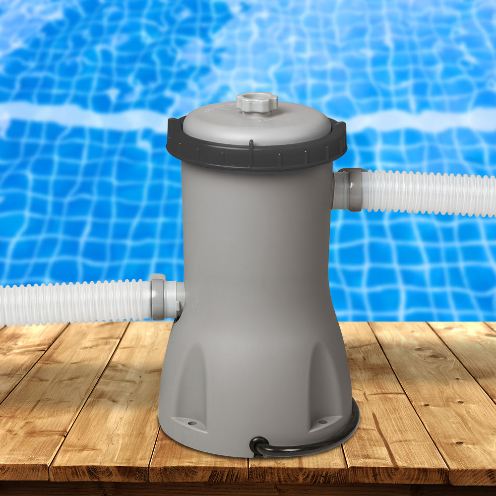 Bestway Pool Pump Cartridge Filter 800GPH 3028L/H Flowclear Filters Cleaner - ShopFrenzy