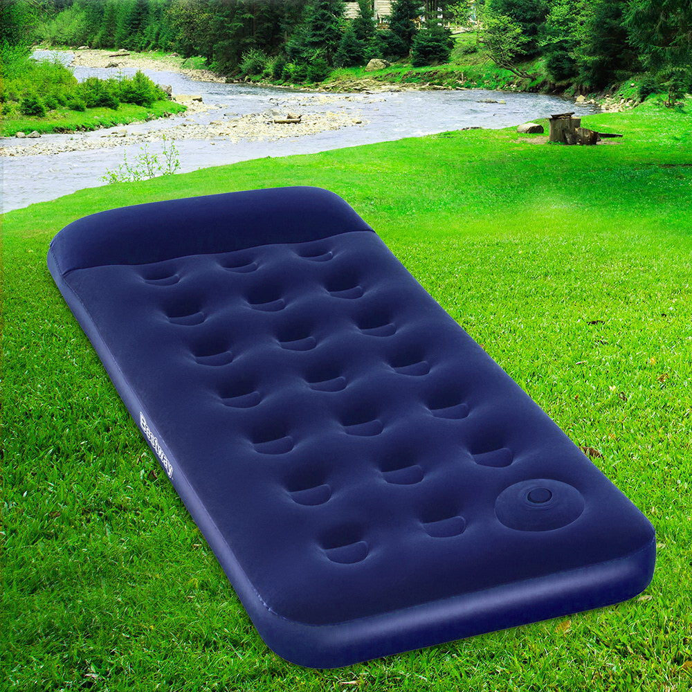 Bestway Single Size Inflatable Air Mattress - Navy - ShopFrenzy