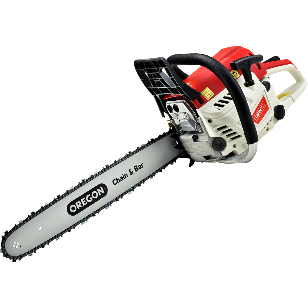 Giantz Chainsaw Petrol 52CC 20" Oregon Bar Commercial E-Start Pruning Chain Saw - ShopFrenzy