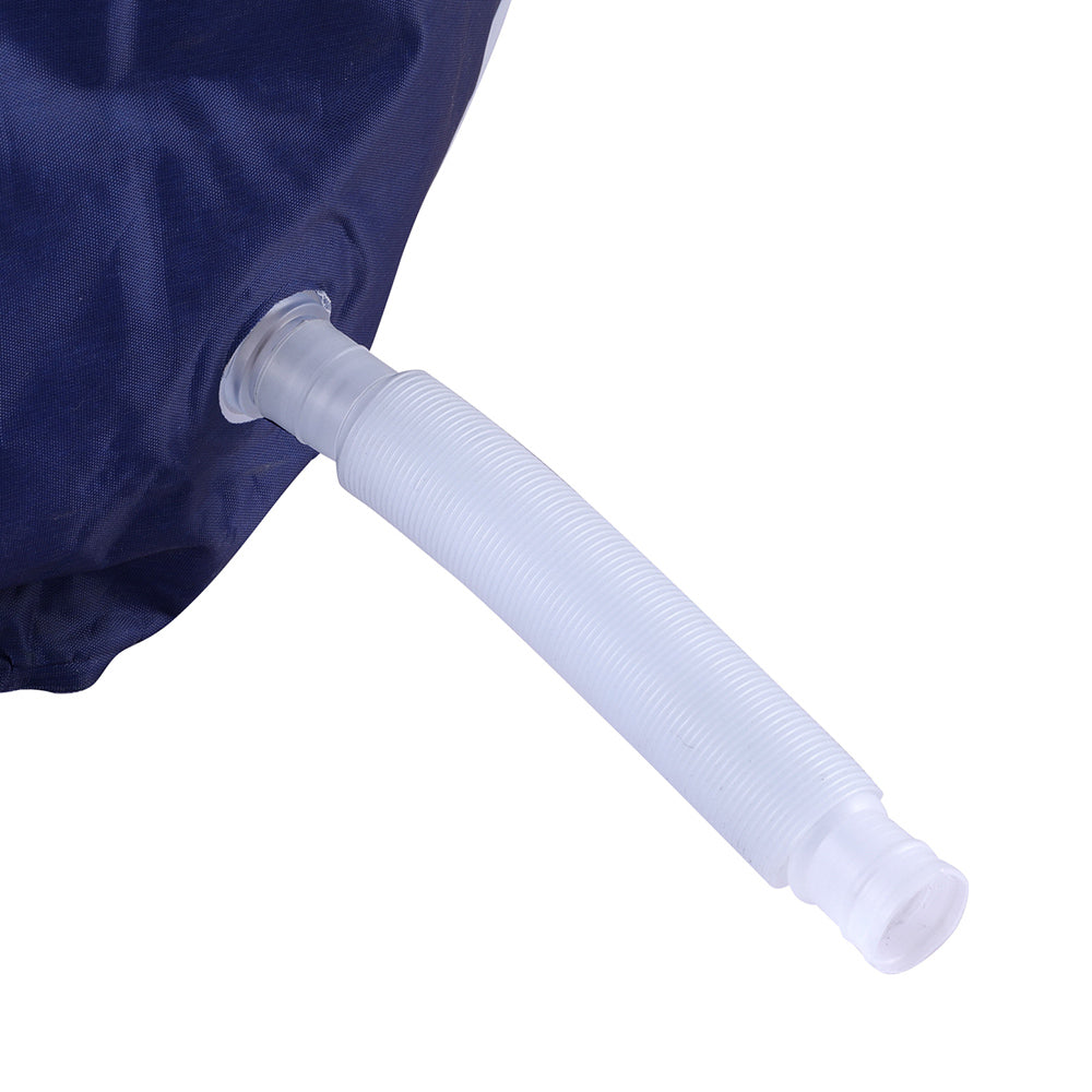 Weisshorn Foldable Bathtub PVC Spa Bucket Inflatable Cushion 134x65cm Navy Blue - ShopFrenzy