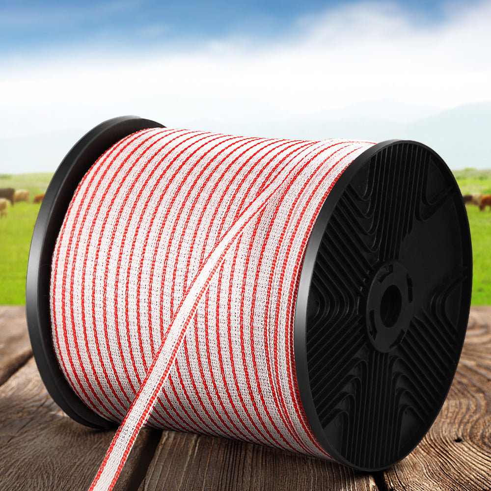 Giantz Electric Fence Poly Tape 400M Insulator - ShopFrenzy