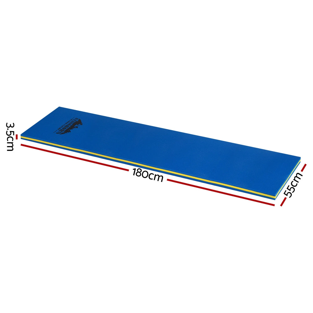 Weisshorn Floating Water Mat 55x180cm Foam Pad Swimming Pool Platform Blue - ShopFrenzy