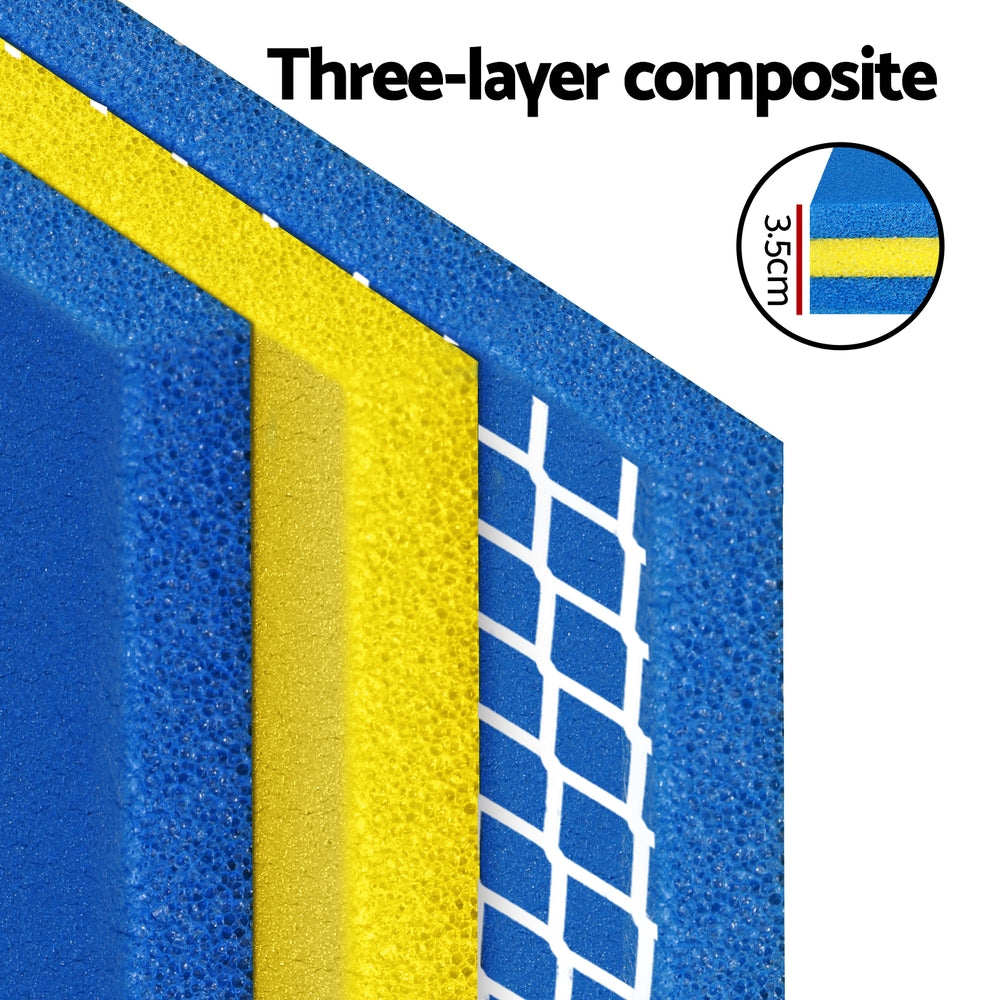 Weisshorn Floating Water Mat 55x180cm Foam Pad Swimming Pool Platform Blue - ShopFrenzy