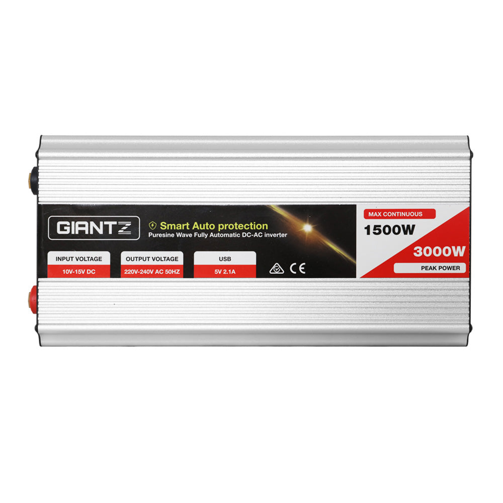Giantz 1500W Puresine Wave DC-AC Power Inverter - ShopFrenzy