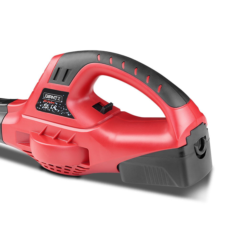 Giantz 20V Cordless Leaf Blower Garden Lithium Electric Battery Nozzles 2-Speed - ShopFrenzy
