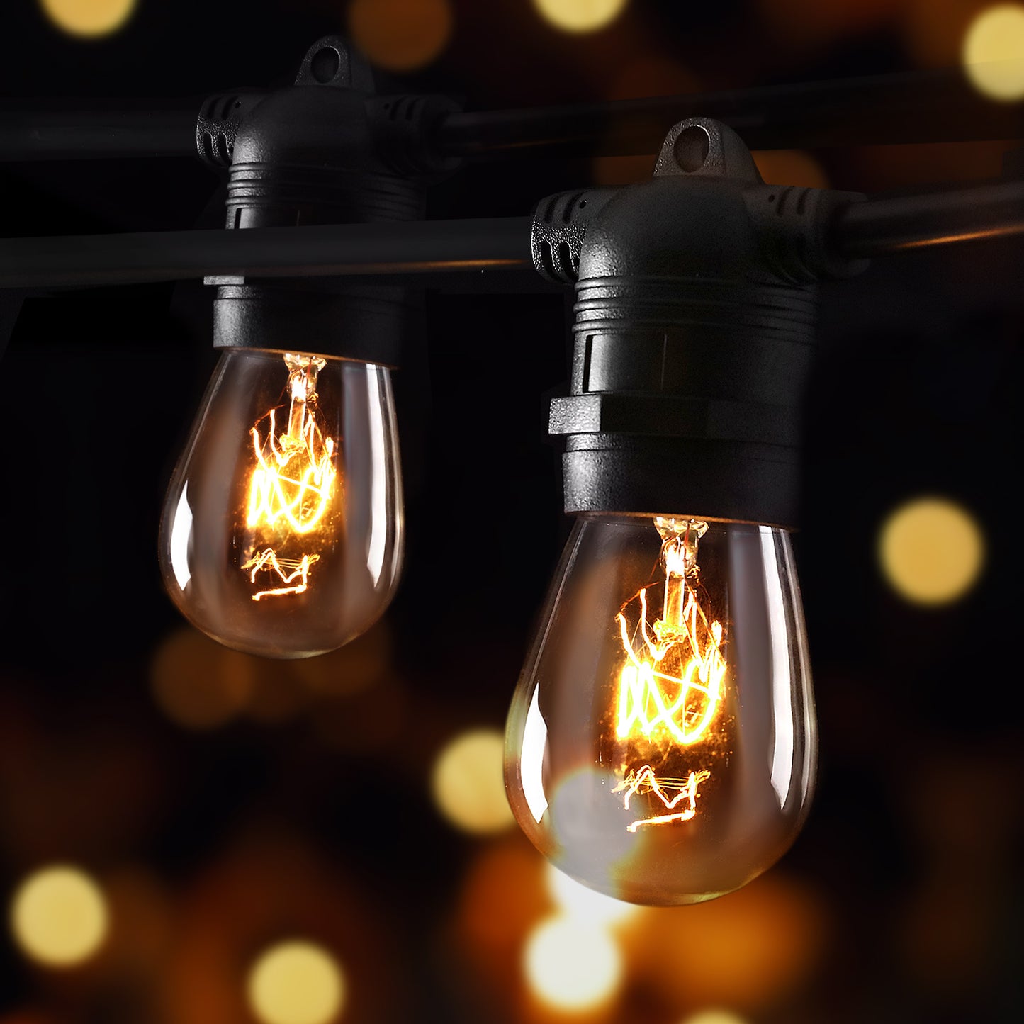 20m LED Festoon String Lights Outdoor Christmas Wedding Waterproof Garden Decor - ShopFrenzy