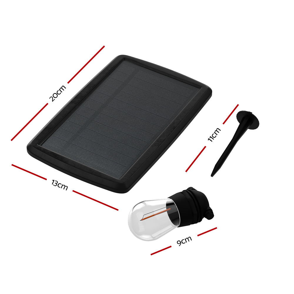 23m Solar Festoon Lights Outdoor LED String Light Christmas Party Decorations - ShopFrenzy