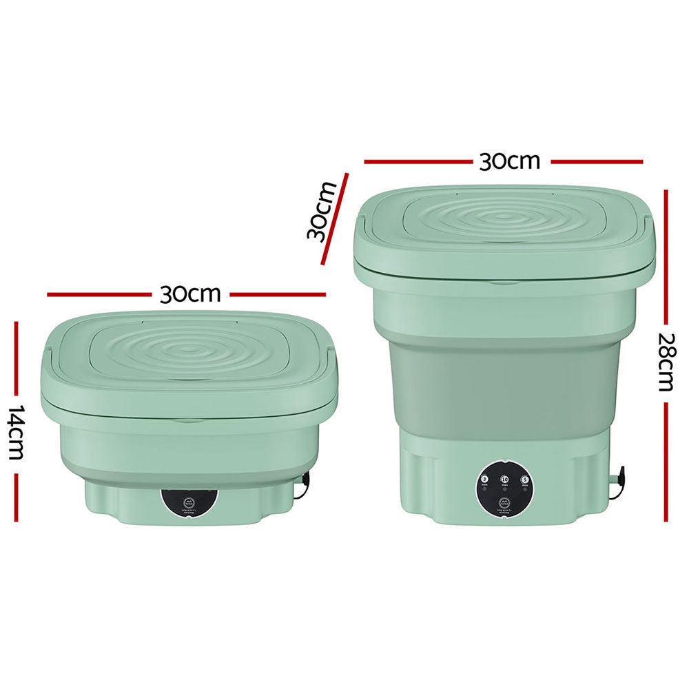 Devanti Portable Washing Machine 8L Green - ShopFrenzy