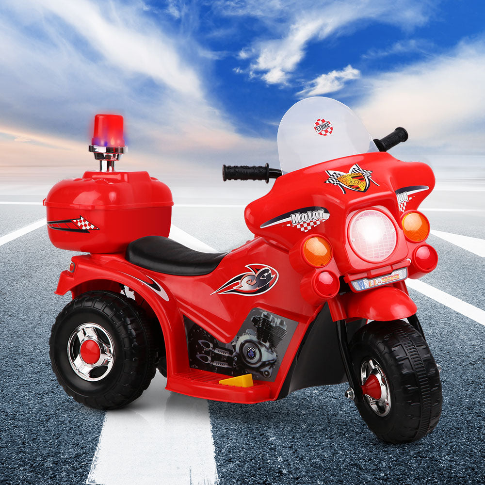 Rigo Kids Ride On Motorbike Motorcycle Car Red - ShopFrenzy
