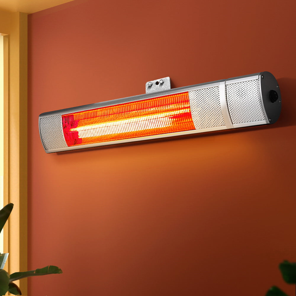 Devanti Electric Strip Heater Infrared Radiant Heaters 2000W - ShopFrenzy