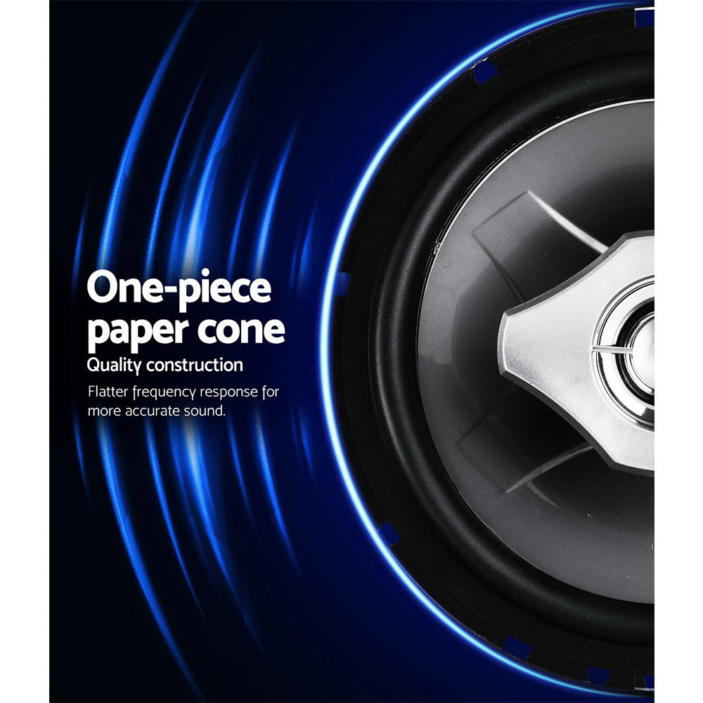 Giantz Set of 2 6.5inch LED Light Car Speakers - ShopFrenzy