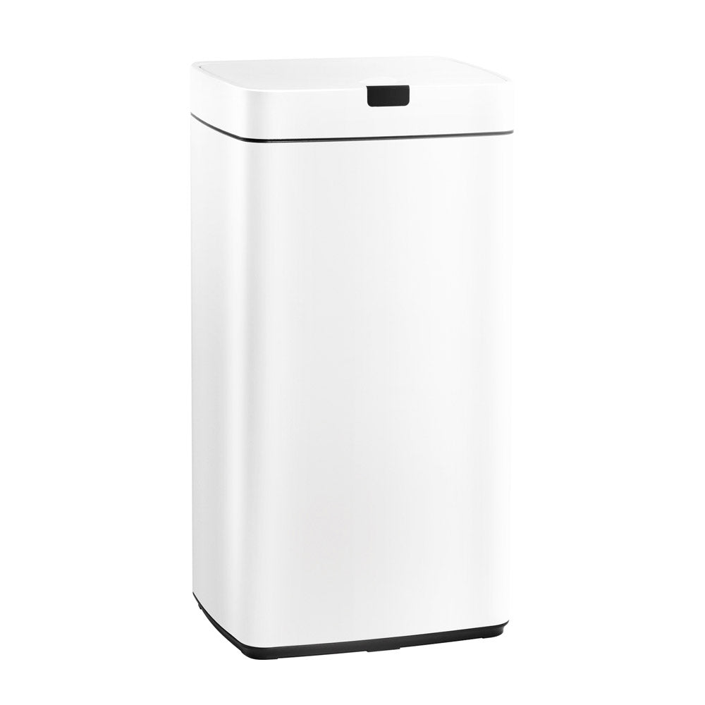 Devanti 45L Motion Sensor Bin Rubbish Automatic White - ShopFrenzy