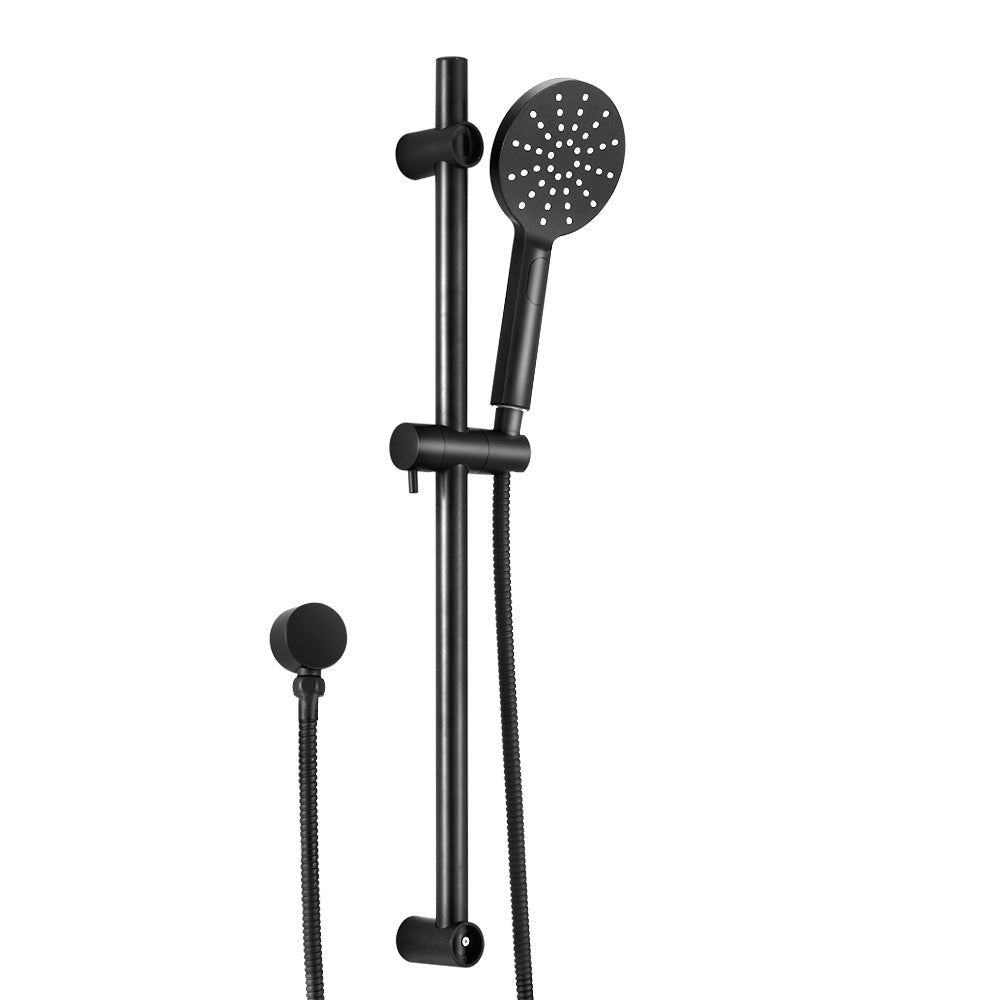 Handheld Shower Head Wall Holder 4.7'' High Pressure Adjustable 3 Modes Black - ShopFrenzy