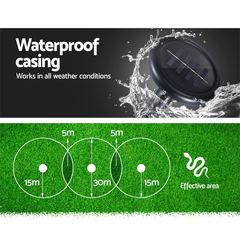 Gardeon Snake Repeller 4X Ultrasonic Solar Powered - ShopFrenzy