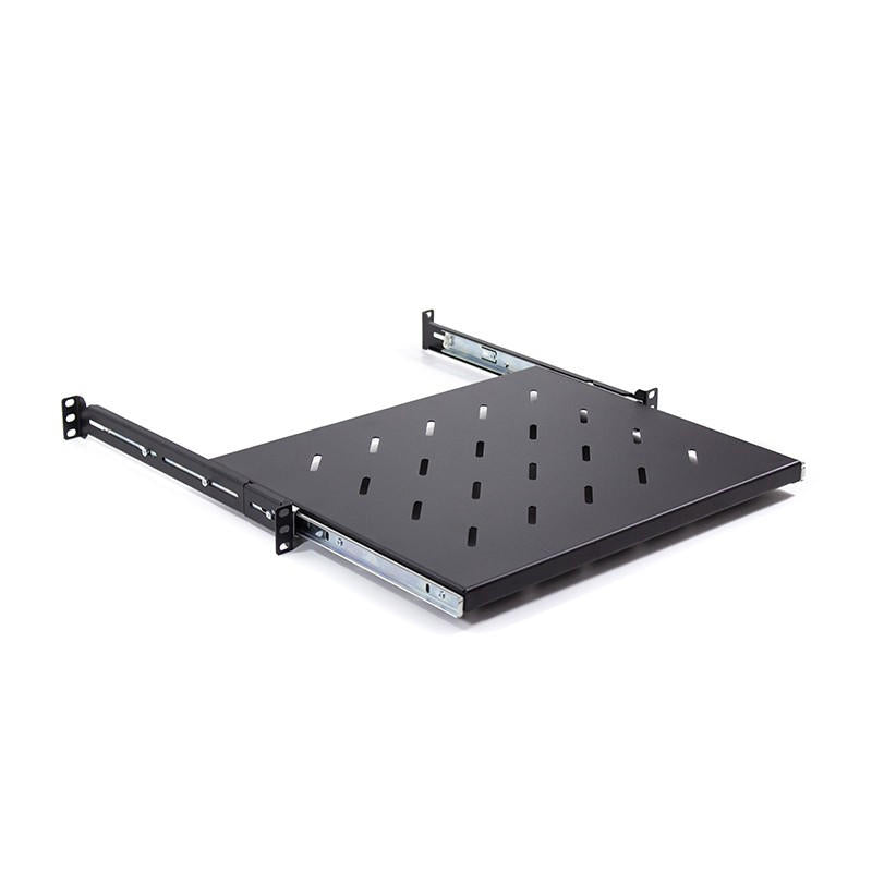 LDR Sliding 1U Shelf Recommended for 450mm to 600mm Deep Server Racks, Supports rail to rail depth of 365mm to 500mm - ShopFrenzy