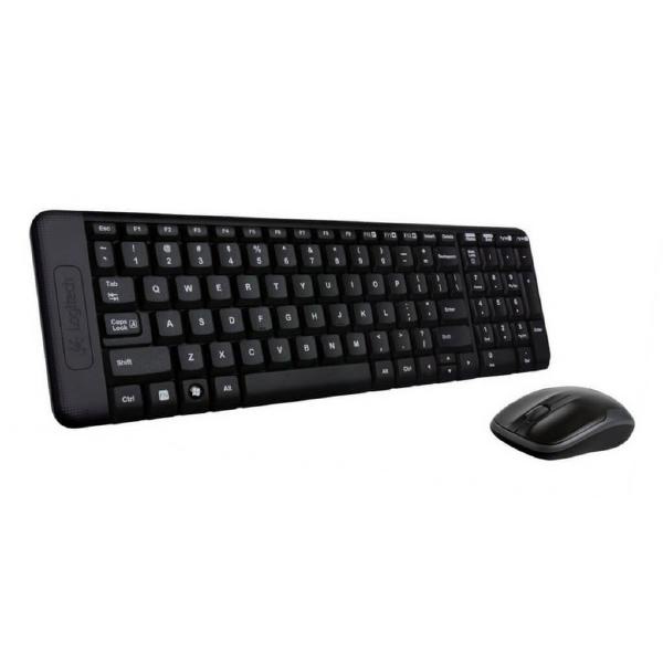 Logitech Wireless Keyboard & Mouse Combo, MK220, Black, USB Receiver, - ShopFrenzy