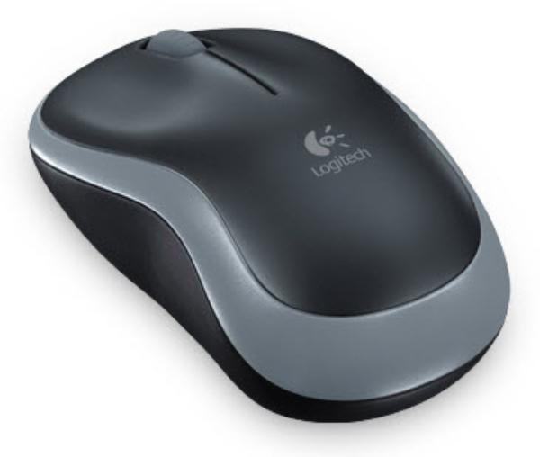 Logitech Wireless Mouse M185, 3 Button, Optical, 1000 DPI, USB Receiver, Scroll Wheel, Colour: Grey, 2.4GHz - Limited Stock - ShopFrenzy
