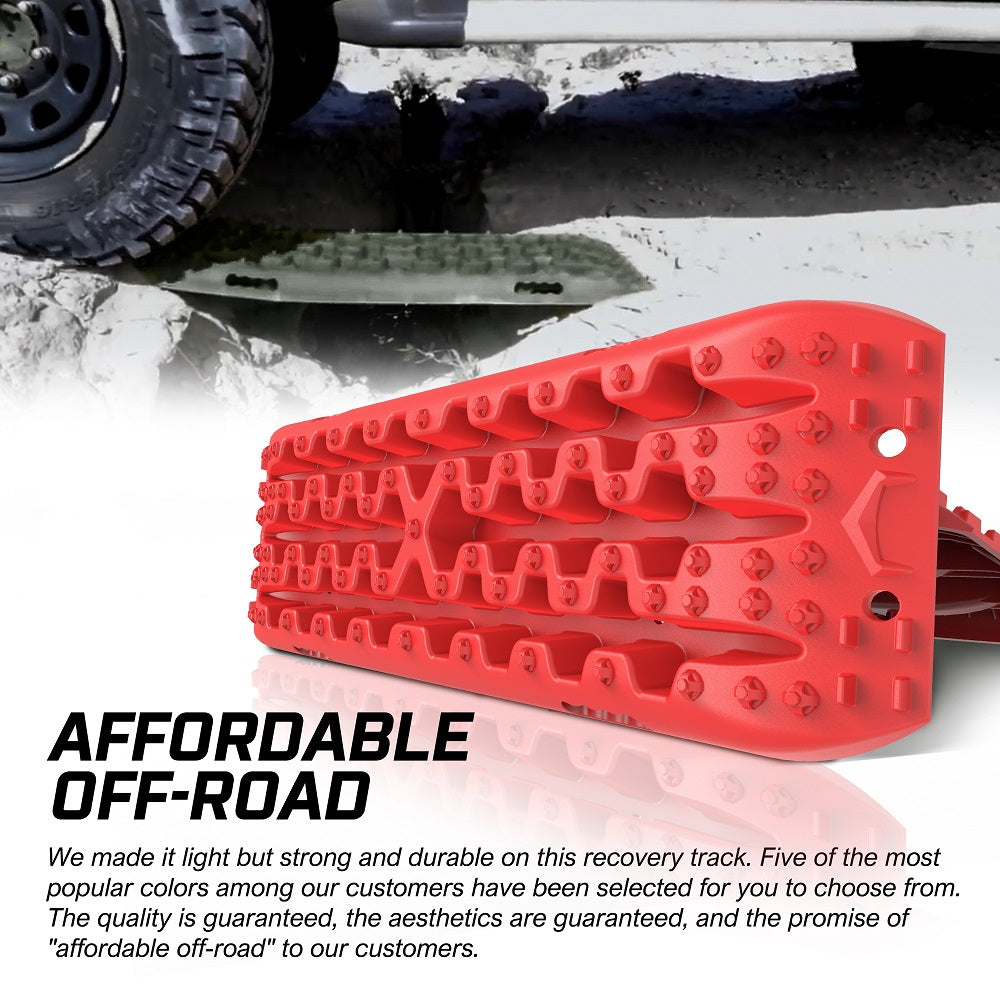 X-BULL Recovery tracks 2PCS 4WD Sand Mud Snow Truck Gen3.0 With Reindeer Car Antlers - ShopFrenzy