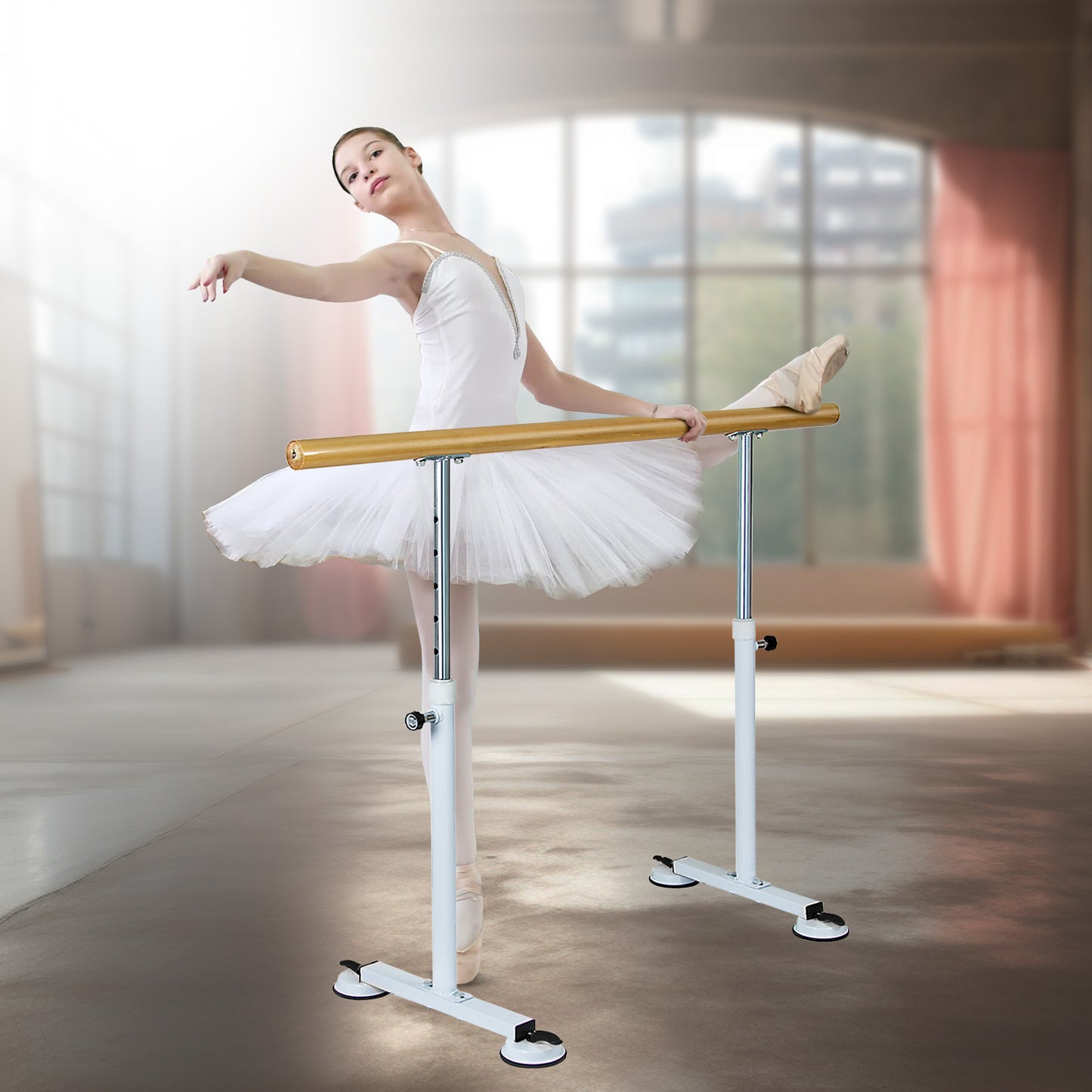 Powertrain Freestanding Ballet Barre - 1.5m - ShopFrenzy