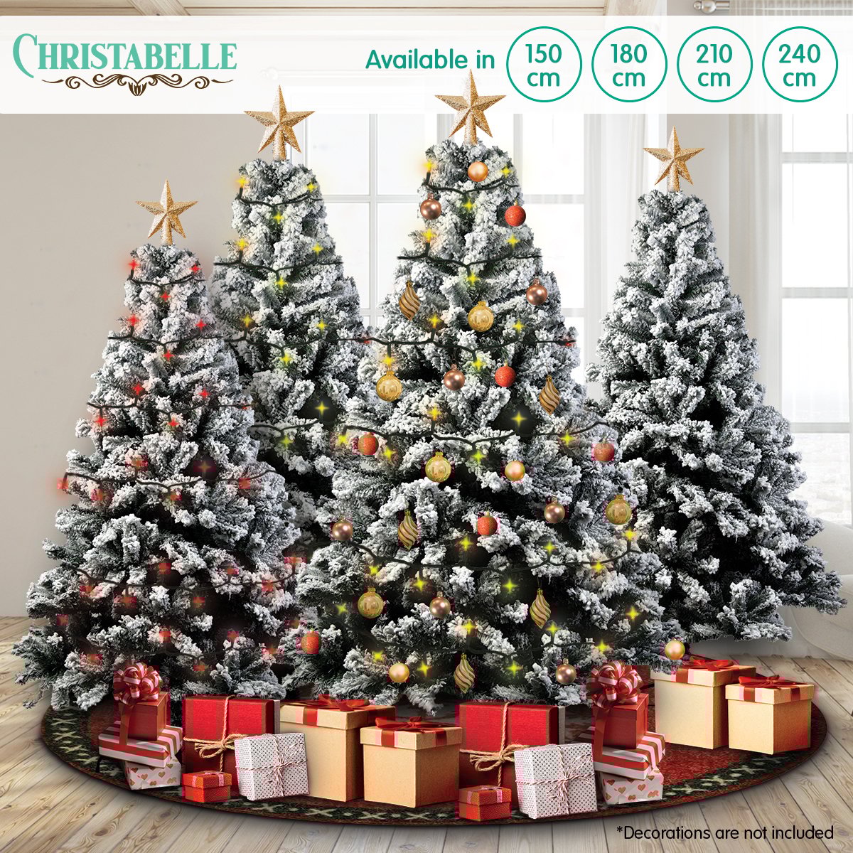 Christabelle Snow-Tipped Artificial Christmas Tree 1.8m - 850 Tips - ShopFrenzy