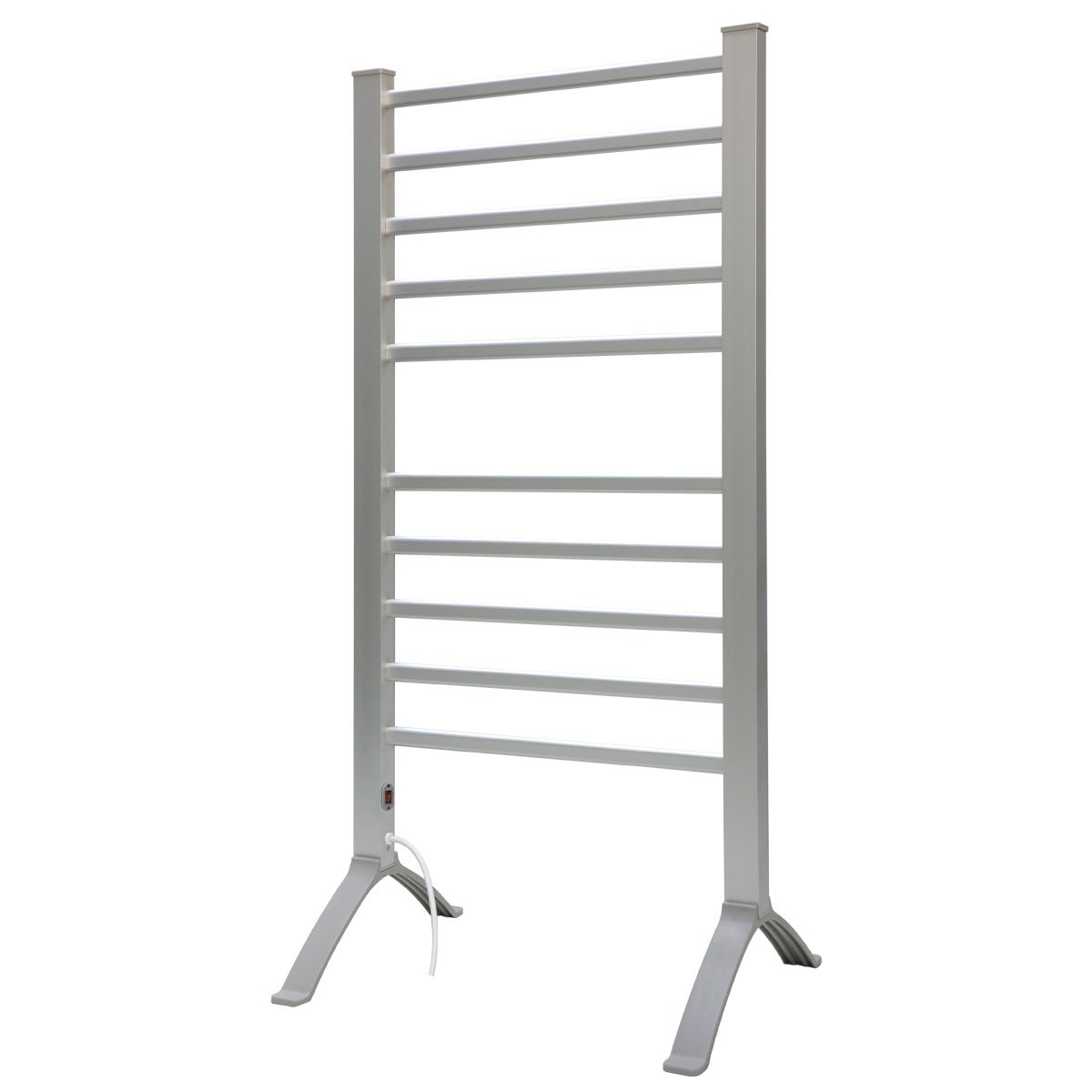 Pronti Heated Towel Rack Electric Bathroom Towel Rails Warmer Ev-160- Silver - ShopFrenzy