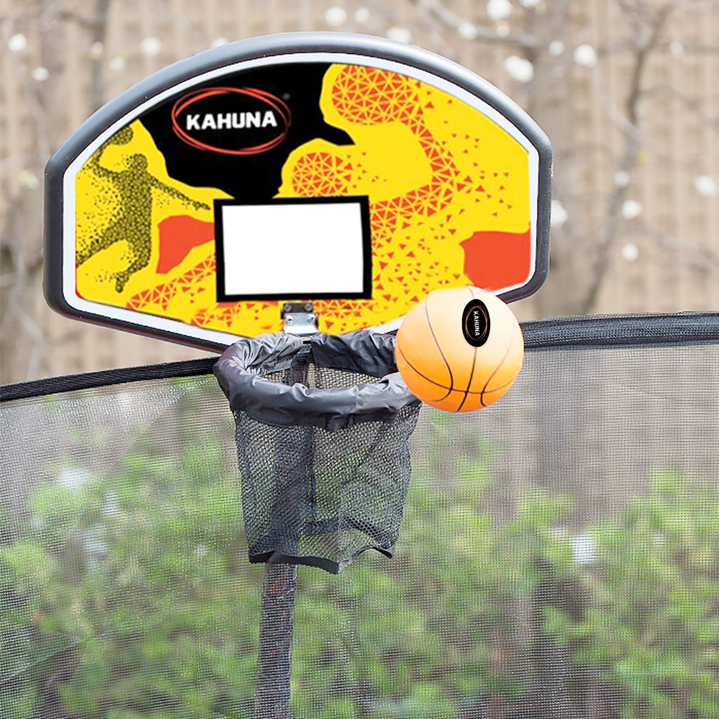 Kahuna Trampoline Basketball Ring Set with Mini Ball and Pump - ShopFrenzy