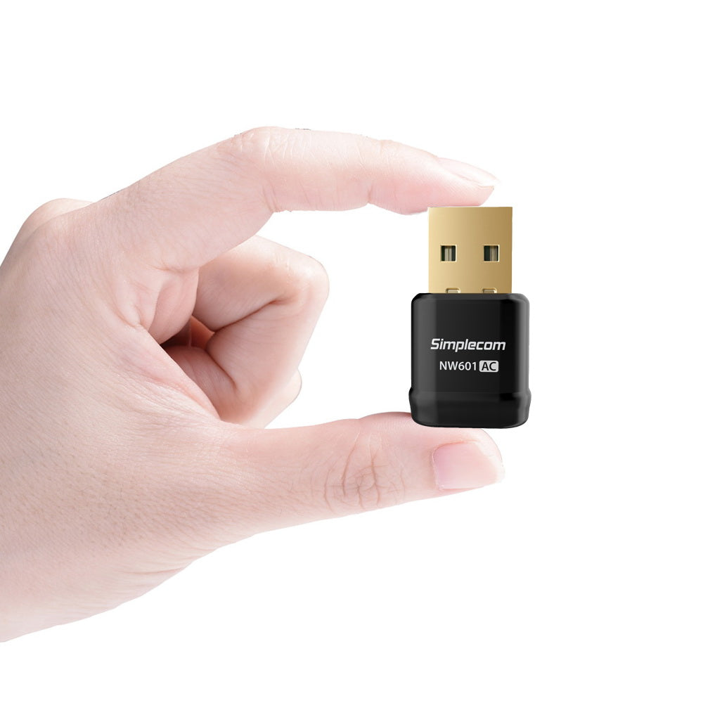 Simplecom NW601 AC600 Mini WiFi Dual Band Wireless USB Adapter - ShopFrenzy