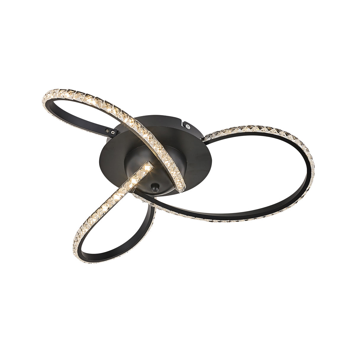 Irie Dimmable 3 Lights LED Ceiling Light - Black - ShopFrenzy