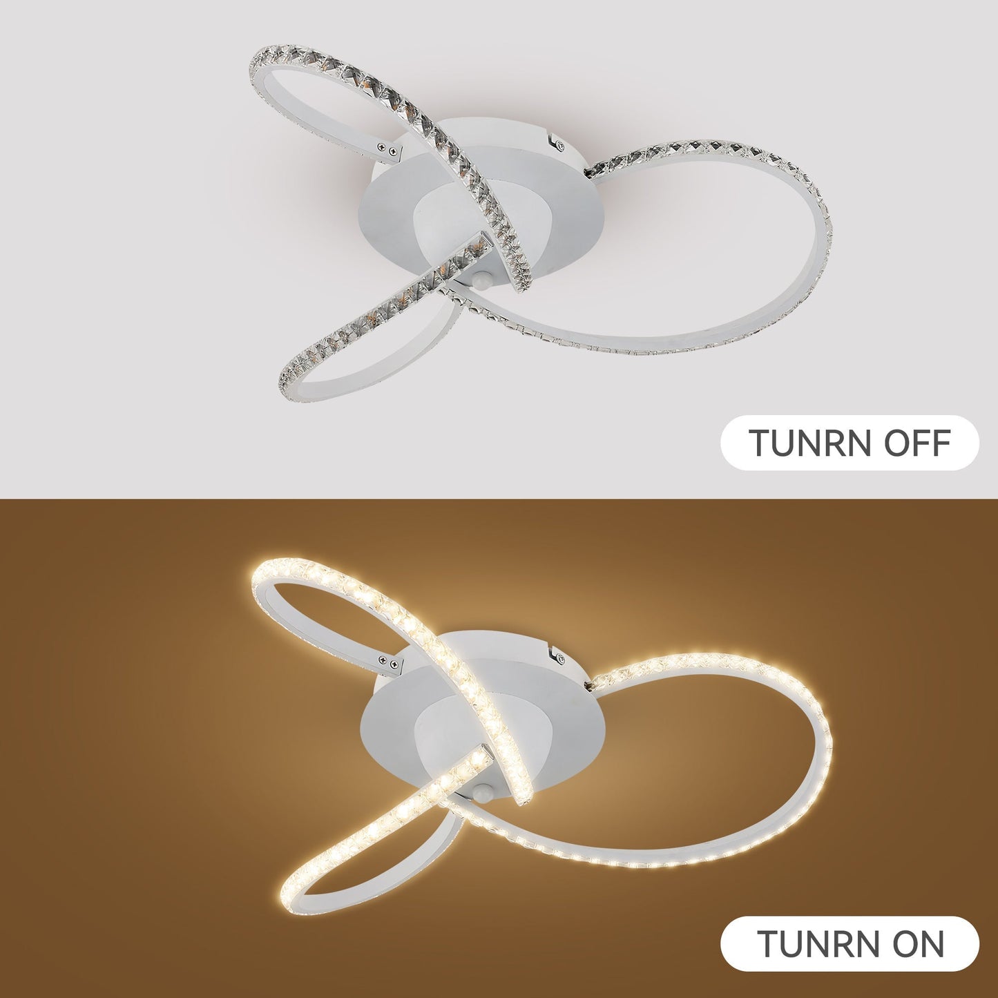 Irie Dimmable 3 Lights LED Ceiling Light - White - ShopFrenzy