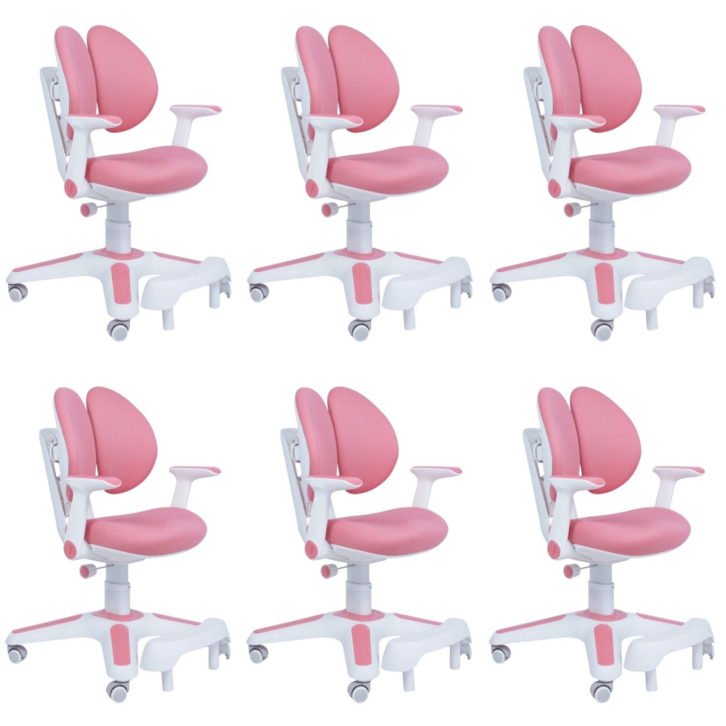 Ergonomic Children Kids Study Chair Set Height Adjustable - Pink