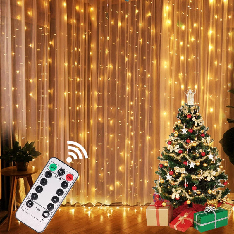 Christmas Lights Curtain Garland - ShopFrenzy