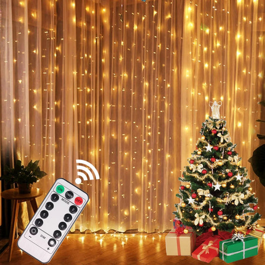 Christmas Lights Curtain Garland - ShopFrenzy