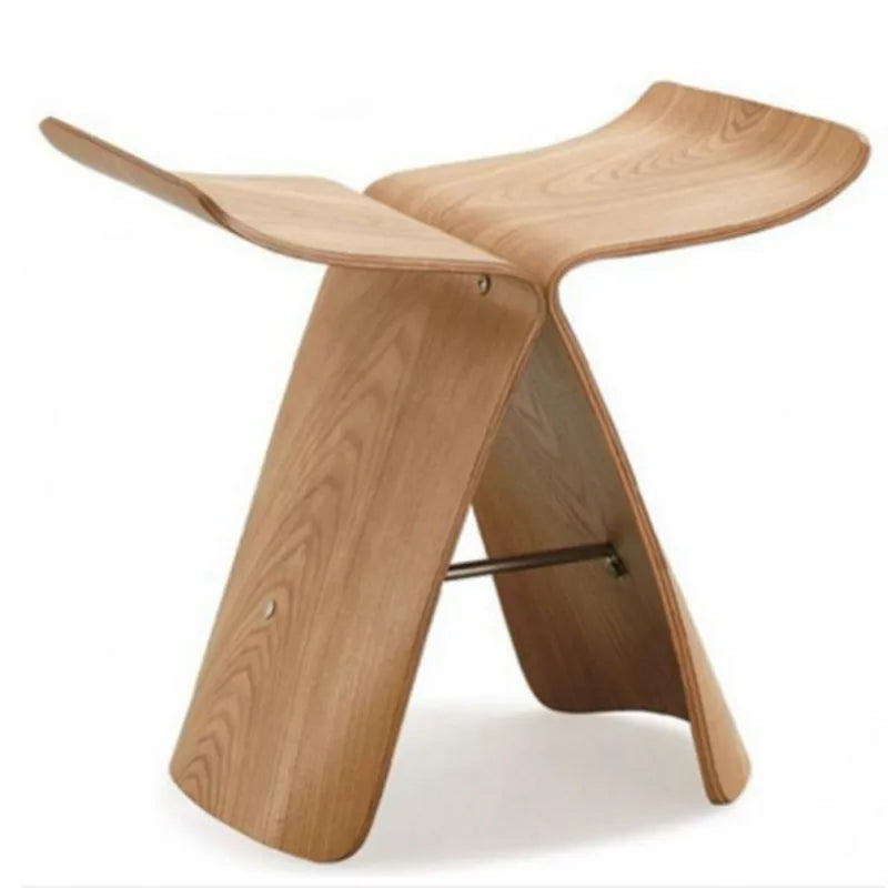 NNEOBA Creative Wood Butterfly Stool - ShopFrenzy