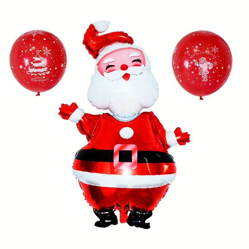 Large Santa Claus Aluminum Foil Balloon - ShopFrenzy