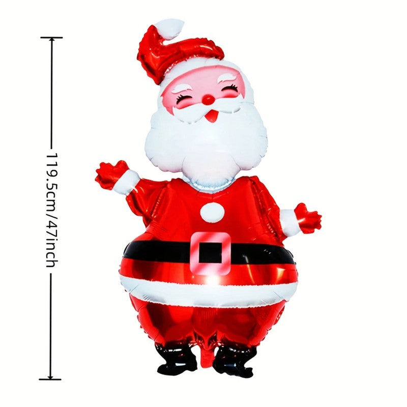 Large Santa Claus Aluminum Foil Balloon - ShopFrenzy