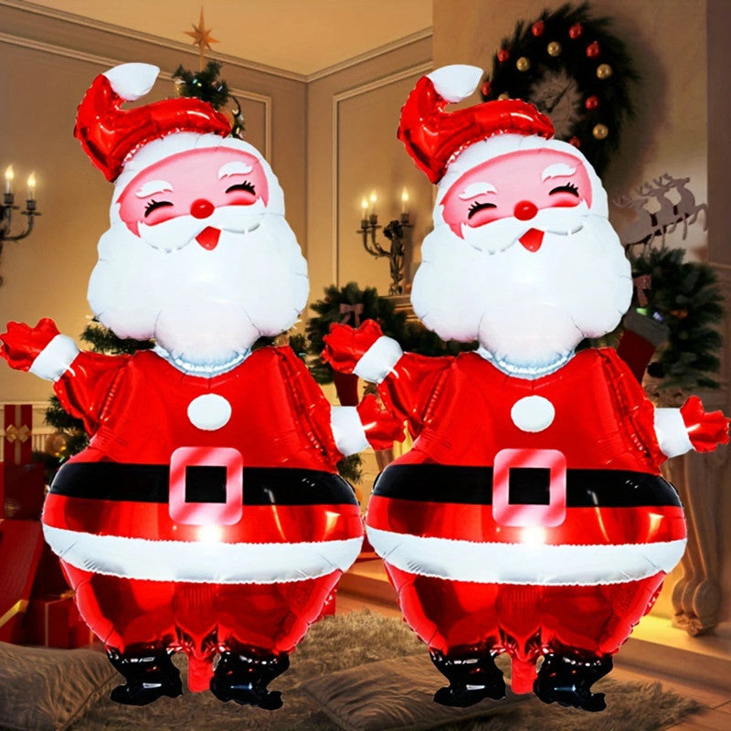 Large Santa Claus Aluminum Foil Balloon - ShopFrenzy
