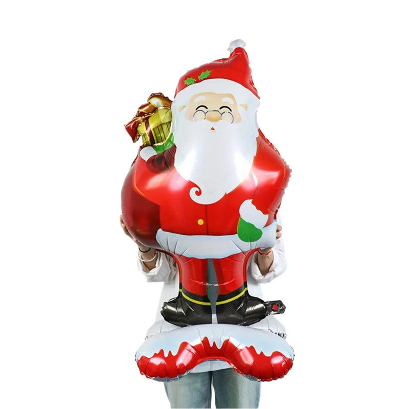 Extra Large Standing Santa Claus Foil Balloon - ShopFrenzy