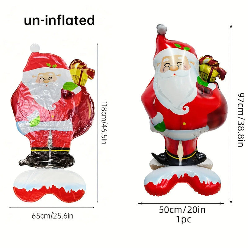 Extra Large Standing Santa Claus Foil Balloon - ShopFrenzy