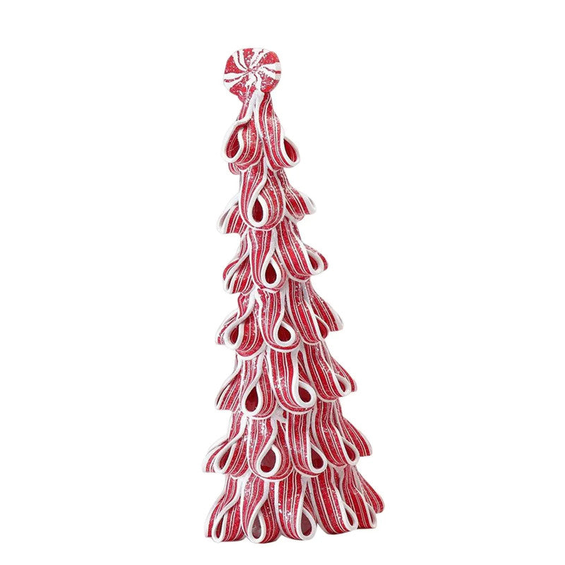 Desktop Miniature Christmas Tree with Candy Cane Top - ShopFrenzy