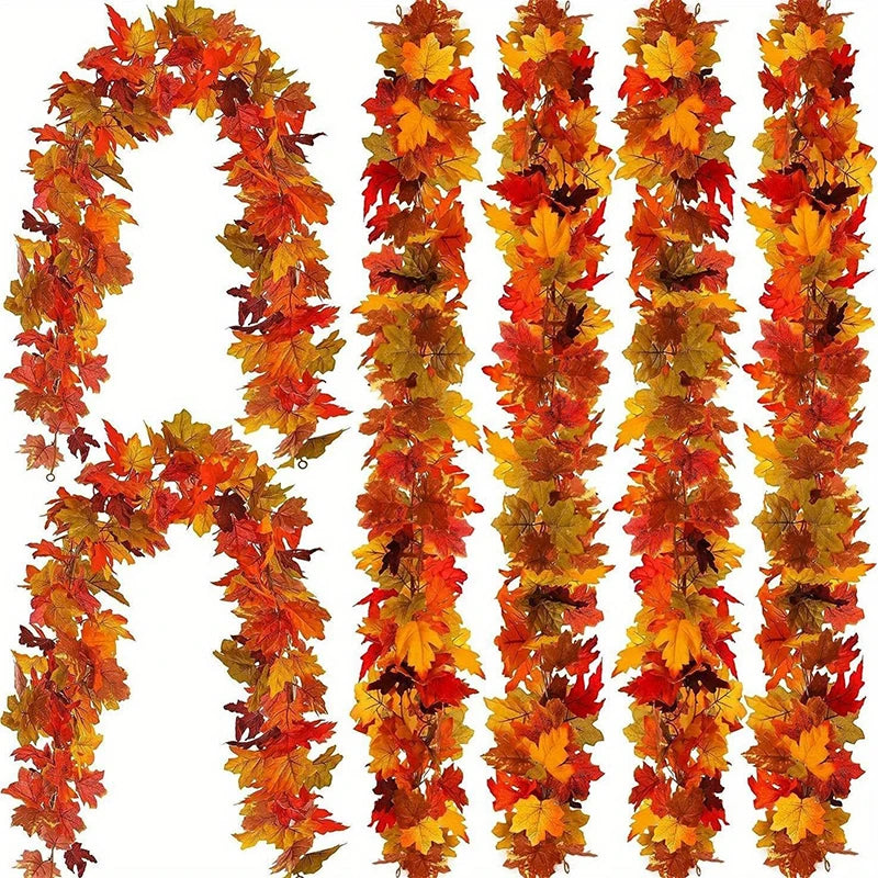 2M Artificial Fall Maple Leaf Garland - ShopFrenzy