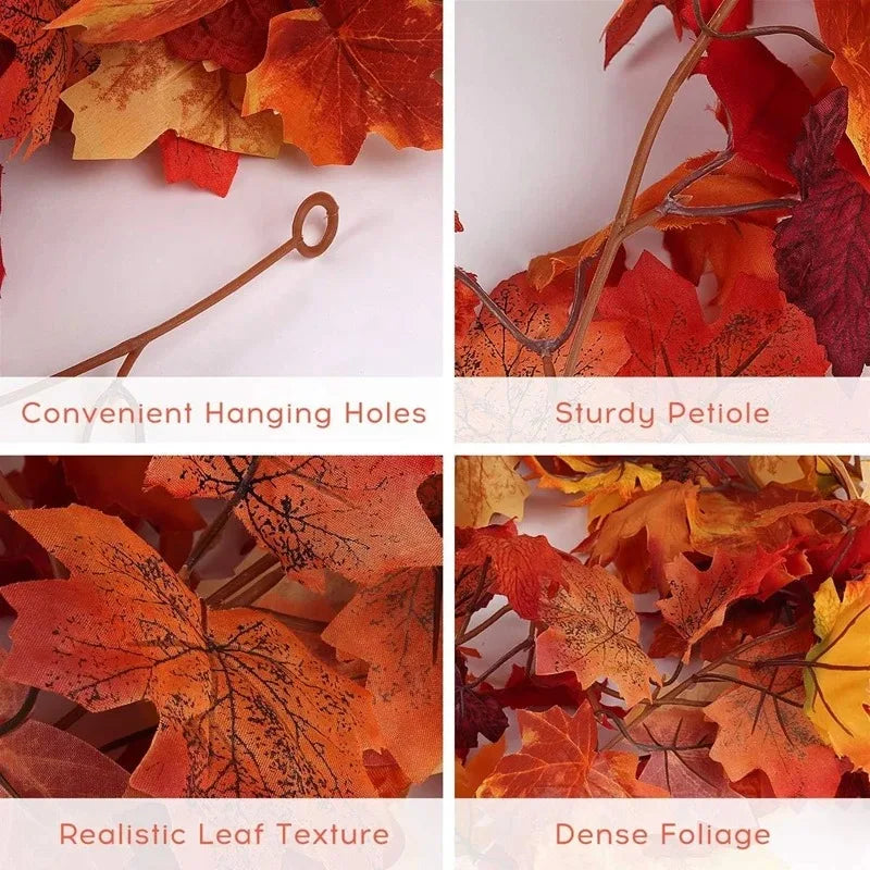 2M Artificial Fall Maple Leaf Garland - ShopFrenzy