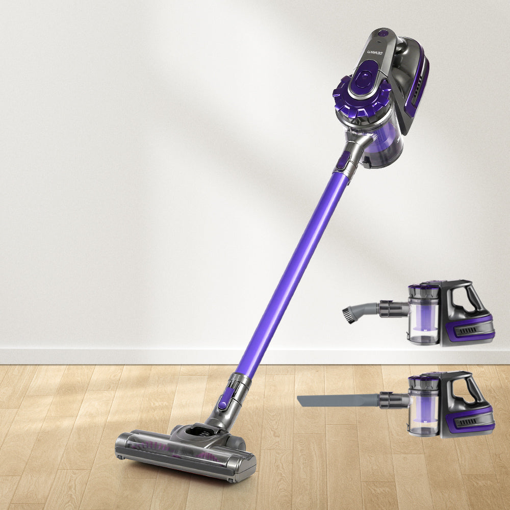 Devanti Stick Vacuum Cleaner Bagless Cordless 150W Purple - ShopFrenzy